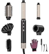 Mythsight StyleVibe 6-in-1 Air Styler with Hair Dryer & Auto-Wrap Curlers | Diffuser, Straightene...