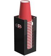 BOSSCASA Disposable Coffee Cup Dispenser with Handles, Countertop or Wall Mount Hot/Cold Drink Cu...
