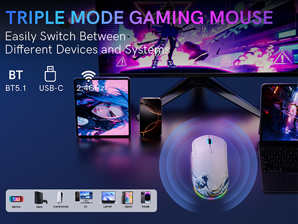 TRIPLE MODE GAMING MOUSE