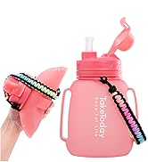 TakeToday 40 OZ Gallon Motivational Collapsible Water Bottles with Straw and Paracord Handle 1.2L...