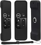 Pinowu Silicone Case for Apple TV 4K/4th Gen Remote, Lightweight Anti-Slip & Secure Protective Co...