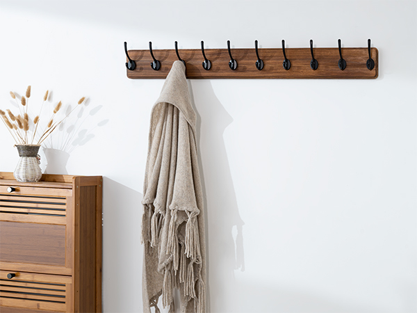 SKOLOO large coat rack wall mount for hanging scarf
