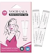 VOCH GALA 100 Strips Double-Sided Tape Transparent Lingerie Body Tape, Invisable and Clear