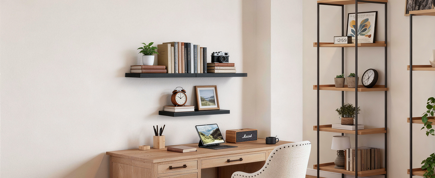 floating shelves for book