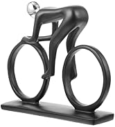 Zerodeko Bicycle Ornaments Tabletop Decoration Bike Rider Statue Bike Race Sculpture Resin Bike S...