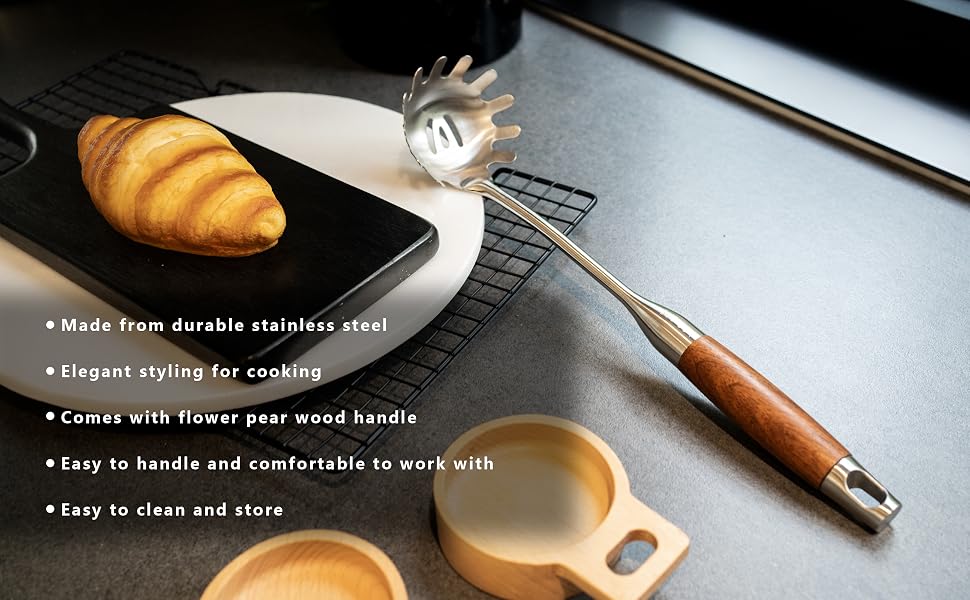 pasta forks for serving; pasta serving spoon; pasta utensil for spaghetti