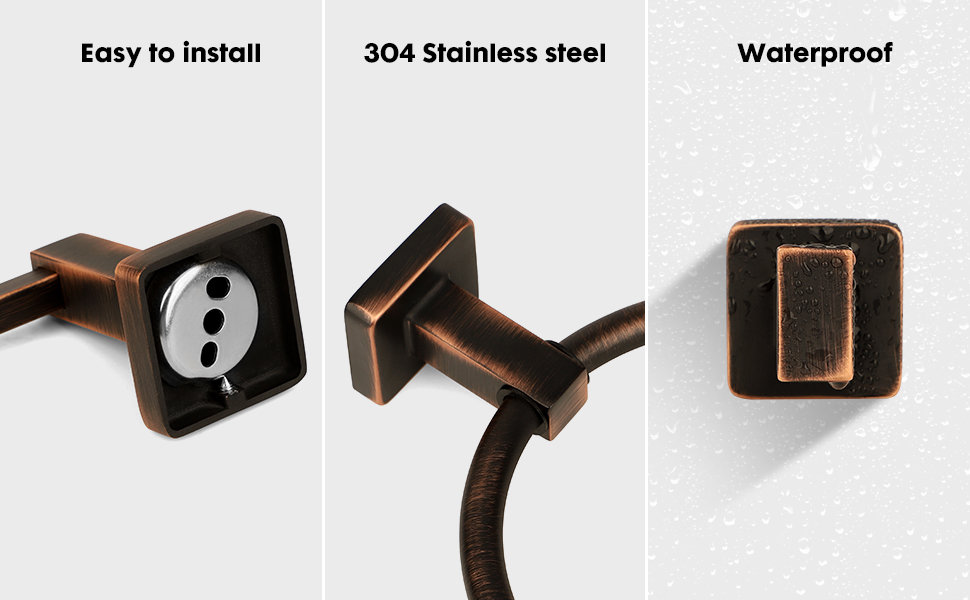 Oil Rubbed Bronze bathroom Accessories set