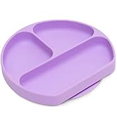 Bumkins Silicone Grip Dish, Suction Plate, Divided Plate for Baby and Toddler, BPA Free Microwave...