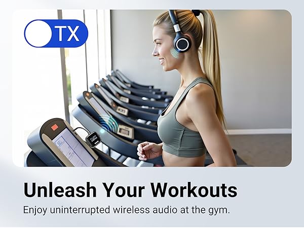 tv bluetooth splitter transmitter wireless aux jack adapter