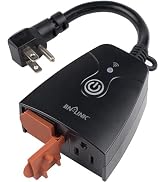 BN-LINK Outdoor Smart Dual Outlet, Heavy Duty Wi-Fi Plug, Independent Control Outlets, Compatible...