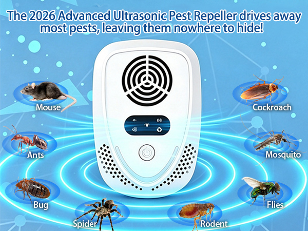 2026 Upgraded Ultrasonic Pest Repellent