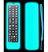 Glow Case with Strap for Samsung Smart TV Remote Control - Silicone Cover for Samsung TV BN59-013...
