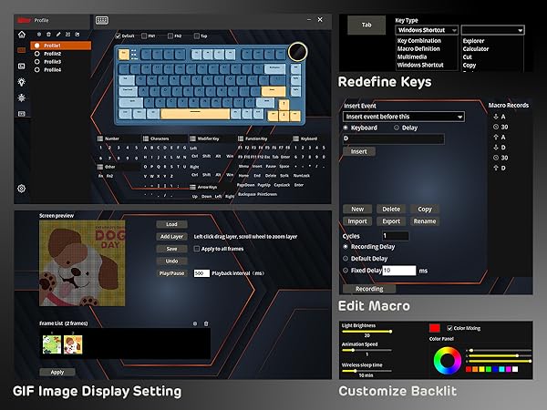 wireless gaming keyboard mechanical keyboard wireless bluetooth gaming keyboard