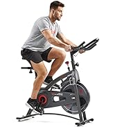 Sunny Health & Fitness Endurance Premium Magnetic Resistance Interactive Indoor Cycling Exercise ...