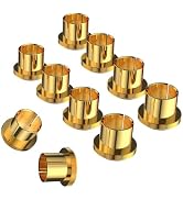 Audiocrast 10x RCA Caps, Gold Plated Copper RCA Protective Caps RCA Noise Stopper HiFi RCA Dust C...
