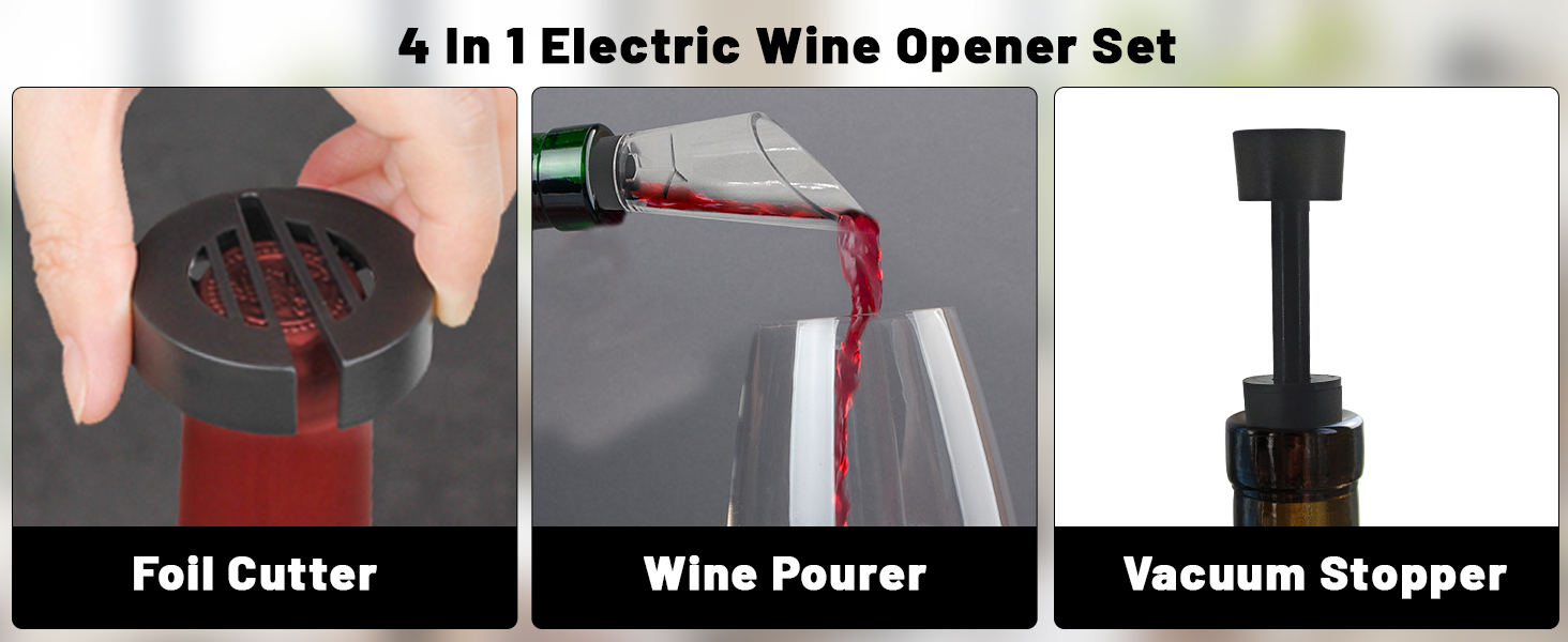 Electric red wine bottle opener