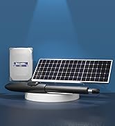 Blütezeit Automatic Single Swing Gate Opener – 850lbs Solar Powered Linear Actuator Kit with Cont...