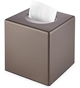 Y-in Hand Tissue Box Cover, Square Facial Cube Tissue Box Holder, Storage Accessories for Bathroo...