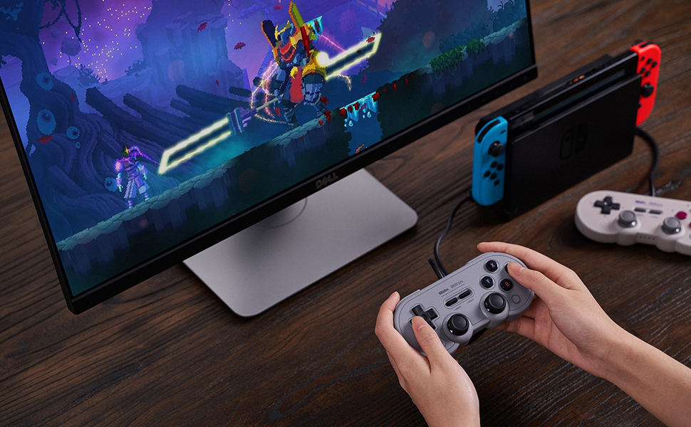 8Bitdo Sn30 Pro USB Wired Gamepad for Switch, Windows & Raspberry Pi(Gray Edition)