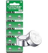 Cotchear 10pcs AG1 Battery LR621 364 Watch Battery 1.55V 364 SR621SW LR621 621 LR60 CX60 Alkaline...