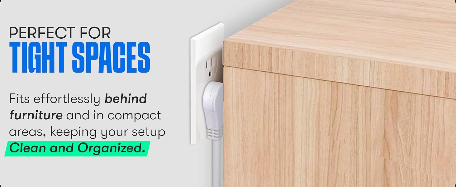 flat extension cord 360 rotating cord