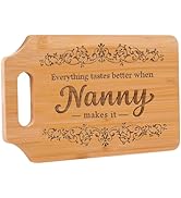 AUAUY Gift for Grandma, Personalized Engraved Bamboo Cutting Board, Mother's Day Gift for Granny,...