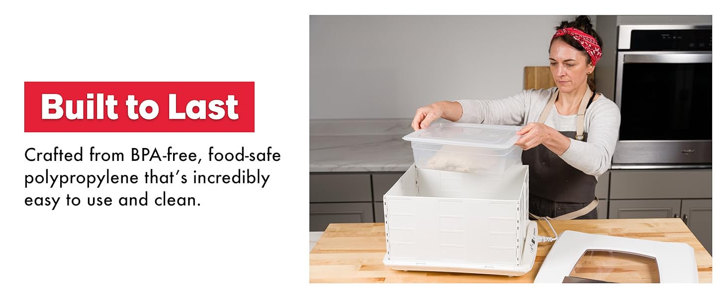 Brod & Taylor Proofing Container sourdough container dough container bread proofing box clear
