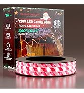 Shine Decor LED Rope Light, Outdoor Candy Cane Rope Lighting -4F Cold Resistant IP65 Waterproof, ...
