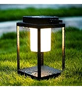 BRIMMEL Aluminum Outdoor Lamp Lanterns for Patio Portable Patio Table Lantern 35W 3000K 3-Level B...