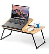 Laptop Desk for Bed Couch, Adjustable Foldable Bed Table with Cup Holder, Breakfast Serving Tray,...