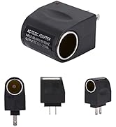 AC to DC Car Cigarette Lighter Adapter Converter, 12V DC Car Charger Converter Adapter with Overv...