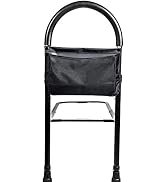 Vaunn Medical Bed Rail Assist & Height Adjustable Grab bar Handle for Adults & Seniors, Charcoal ...