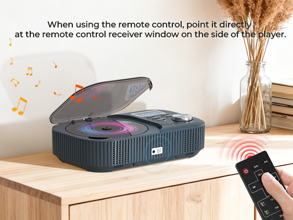 CD Player with Dual Stereo Speakers/Remote Contro