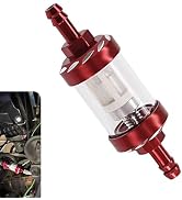 WZP Car Fuel Filter, Detachable Washable Alloy Filter Oil Cup, Transparent Tempered Glass Visible...