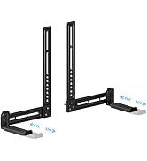 C YECEN Sound Bar Mounts Unter TV or Above TV, Height & Depth Adjustable Soundbar Mount,with Deta...