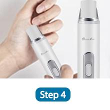 Step 4: Shines nails to a high-gloss shine with the Shining Grinding Head