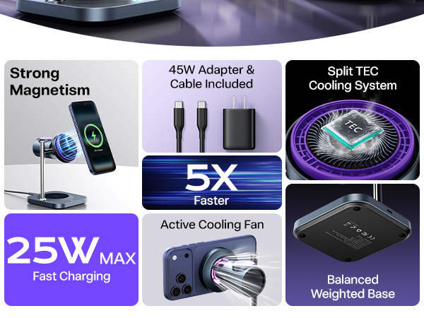 3-in-1 magnetic iphone charging station