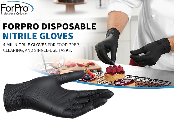 food safe gloves,4 mil nitrile gloves,non sterile gloves,disposable gloves food handling,