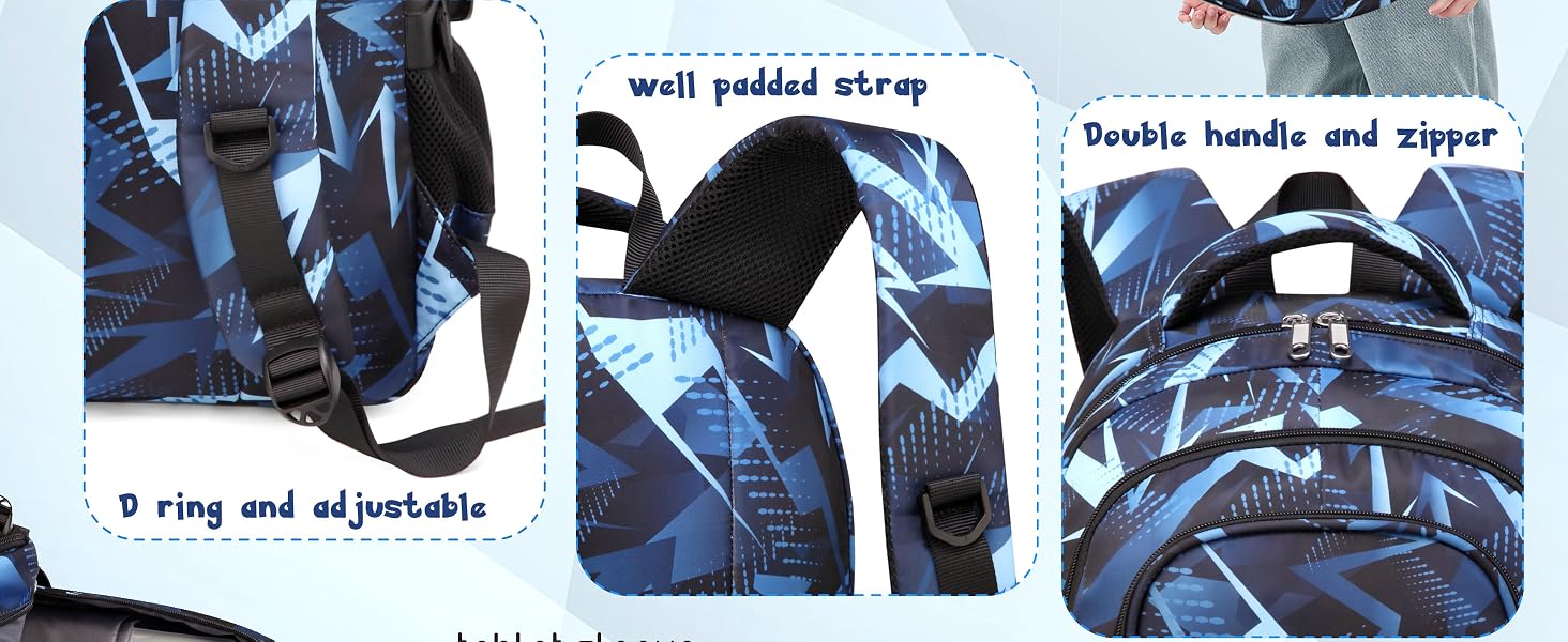 geometric gradient blue arrow pattern