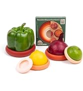 Food Huggers 5pc Reusable Silicone Food Savers | BPA Free | Plastic Free Food Storage | Dishwashe...
