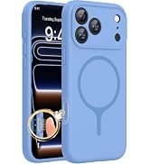 Miracase Silicone & Magnetic for iPhone 18 Pro Max Case, Glacier | Compatible with MagSafe, Camer...