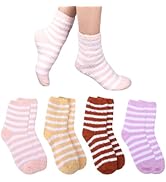 3 Pairs Aloe Socks, Aloe Infused Socks for Women, Fuzzy Moisturizing Socks, Spa Socks for Men, Lo...