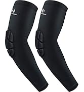 HOPEFORTH 2PCS Padded Elbow Sleeves Compression Arm Protective Support