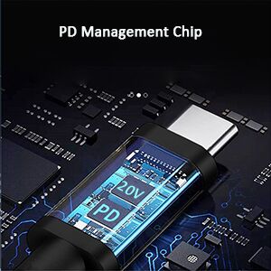 Type C Male Input to DC 5.5 x 2.1mm Male Power Charging Cable6