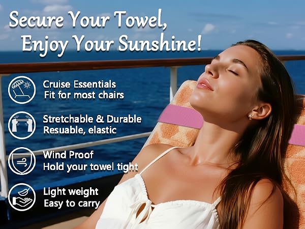 towel bands for cruise chairs towel holders for cruise chairs beach towel clips for cruise essential