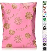 JinRuiKJ Thank You Poly Mailer 6x9 100 Pack - Mailer Poly Bags for Shipping, Strong Thick and Sel...