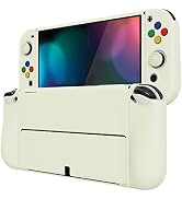 PlayVital ZealProtect Protective Case Cover for Nintendo Switch OLED, Joycon Grip Cover for Ninte...