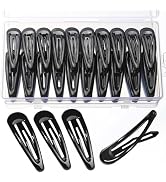 Teenitor 50Pcs Black Hair Barrettes For Women, 2 Inch Hair Barrettes Snap Hair Clips, Hair Clips ...