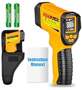 NJTY Infrared Thermometer Gun, -58? to 1472?, High Precision, Non-Contact Laser Temperature Senso...