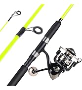 Sougayilang Catfish Fishing Rod and Reel Combo, 2-Piece Spinning Combo, Durable Graphite & Glass ...